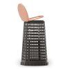 plastovy odpadkovy kos na 120 l pytle cerny cervene viko 149654