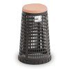 plastovy odpadkovy kos na 120 l pytle cerny cervene viko 149655