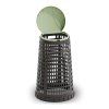 plastovy odpadkovy kos na 120 l pytle cerny zelene viko 149665