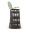plastovy odpadkovy kos na 120 l pytle cerny zelene viko 149666