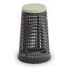plastovy odpadkovy kos na 120 l pytle cerny zelene viko 149664