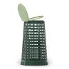 plastovy odpadkovy kos na 120 l pytle zeleny zelene viko 149675