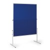 informacni a moderacni tabule 1200 x 1500 mm textilni modra sklopna 117224