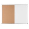 popisovaci magneticka tabule a korkova nastenka kombinovana 900 x 600 mm 28426
