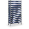 Regál s plastovými boxy MAX - 2000 x 500 x 1000 mm, 96x box C