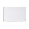 Bílá popisovací magnetická tabule na zeď LUX, 1200 x 900 mm