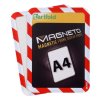 Magnetická kapsa A4, 2ks, červeno-bílá