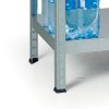 Kovový regál, 130 kg, 1800 x 900 x 400 mm, 5 polic, bílý