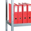 Kovový regál, 130 kg, 1800 x 900 x 400 mm, 5 polic, bílý