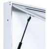 Venkovní vitrína magnetická, s výklopnými dveřmi, 2000 x 1000 mm