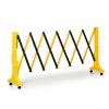 mobilni plastova skladaci zabrana na koleckach zluto cerna delka 3500 mm 7303