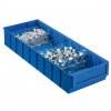 Plastový regálový box ShelfBox, 183 x 500 x 81 mm, modrý