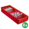 plastovy regalovy box shelfbox typ f 183 x 500 x 81 mm 8 ks cerveny 115238