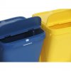 Plastový odpadkový koš na třídění odpadu ECOTOP II, žlutý
