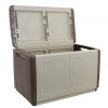 Plastový odkládací box s víkem, 960x570x530 mm, béžový