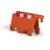 stohovatelna plastova zabrana oranzova s reflexnimi prvky delka 910 mm 8447