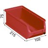 plastove boxy plus 2l 102 x 215 x 75 mm cervene 20 ks 115210