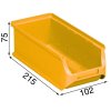 plastove boxy plus 2l 102 x 215 x 75 mm zlute 20 ks 112295