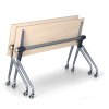 Skládací jednací stůl se sklopnou deskou TRAINING PLUS, 145x45 cm, bříza