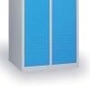 kovova satni skrinka economic demontovana 2 oddily 1800 x 600 x 500 mm otocny zamek modre dvere 122847