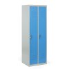 kovova satni skrinka economic demontovana 2 oddily 1800 x 600 x 500 mm otocny zamek modre dvere 58389
