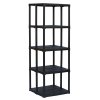 plastovy oboustranny regal tempo 1760 x 600 x 585 mm 5 polic 9545