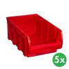plastovy box compact 316 x 500 x 200 mm 5 ks cerveny 115264