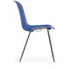 plastova jidelni zidle elena cervena chromovane nohy 37295