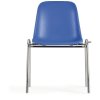 plastova jidelni zidle elena cervena chromovane nohy 37301