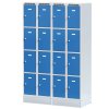 satni skrinka s uloznymi boxy na soklu 8 boxu 1920 x 600 x 500 mm otocny zamek tmave sede dvere 125934