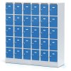 satni skrinka s uloznymi boxy na soklu 15 boxu 1920 x 900 x 500 mm cylindricky zamek modre dvere 127872