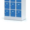 satni skrinka s uloznymi boxy na soklu 15 boxu 1920 x 900 x 500 mm otocny zamek oranzove dvere 127879