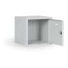 satni skrinka s uzamykatelnym boxem 400 x 400 x 400 mm cylindricky zamek oranzove dvere 127902