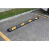 Pryžový parkovací doraz s reflexní fólií, délka 1830 mm, výška 150 mm