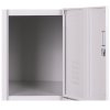 satni skrinka s uloznymi boxy 3 boxy 1800 x 380 x 450 mm demont cylindricky zamek cervene dvere 124585