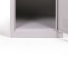 satni skrinka s uloznymi boxy 4 boxy 1800 x 380 x 450 mm demont cylindricky zamek cervene dvere 124604