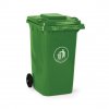 Plastová popelnice na tříděný odpad 240 litrů, zelená