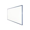 Bílá magnetická popisovací tabule s keramickým povrchem boardOK, 2000 x 1200 mm, modrý rám