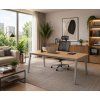 jednaci kancelarsky stul primo basic 160x80 cm sedostribrna podnoz grafit 149442
