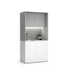 Kuchyňka NIKA se dřezem a baterií 1000 x 600 x 2000 mm, šedá, levé