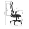 Kancelářská židle CONFFICE, černá