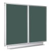 rozeviraci zelena tabule pro popis kridou keramicka magneticka 2400 x 900 mm 28588