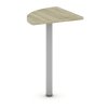 Spojovací stolek MIRELLI, 800 x 800 x 750 mm, bílá/dub sonoma