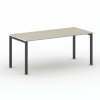 jednaci kancelarsky stul primo square 180x80 cm cerna podnoz dub prirodni 104430