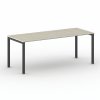 jednaci kancelarsky stul primo square 200x80 cm cerna podnoz dub prirodni 104448