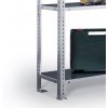 Policový regál FIX, 100 kg, 2500 x 1000 x 600 mm, přídavný regál
