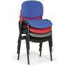 konferencni zidle viva cerne nohy modra 37200