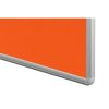 Textilní nástěnka ekoTAB v hliníkovém rámu, 1200 x 900 mm, oranžová