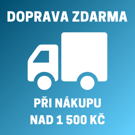 Doprava zdarma od 1 500 Kč