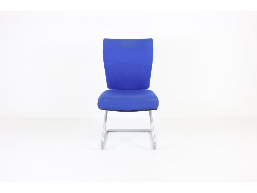 Židle konferenční, Loco desing, modrá, bez područek